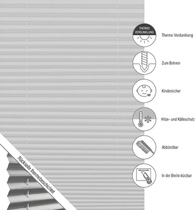Produktbild Gardinia Plissee Concept Tageslicht (80 x 130 cm)