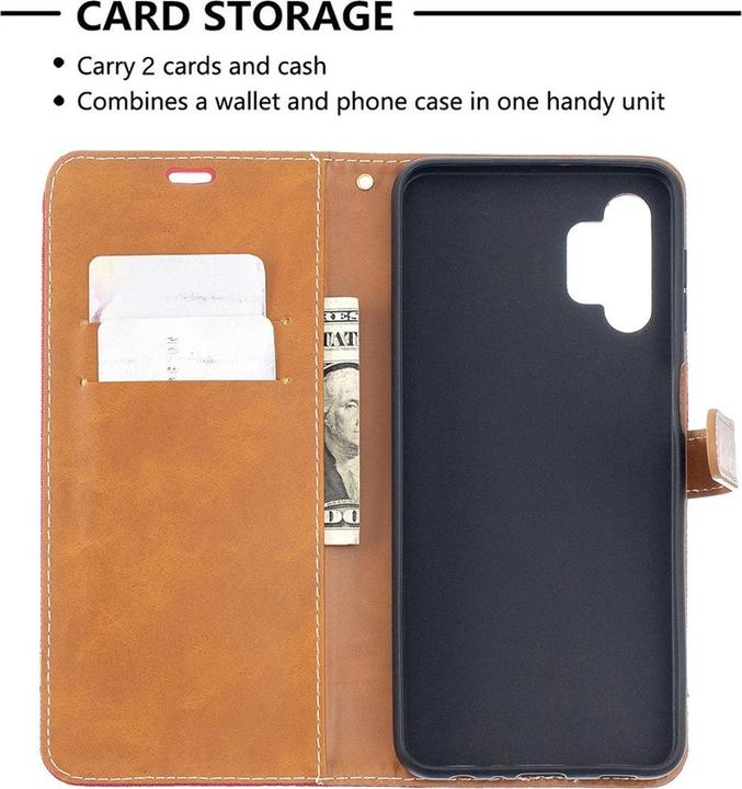Actual product image König Design Case Mobile Protection for Samsung Galaxy A32 5G Case Cover Wallet Case New (Samsung Galaxy A32 5G)