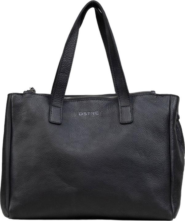 Produktbild DSTRCT mittelschwerer Umhängetasche / Crossbodybas Damen - Leder - Raider Road - Schwarz