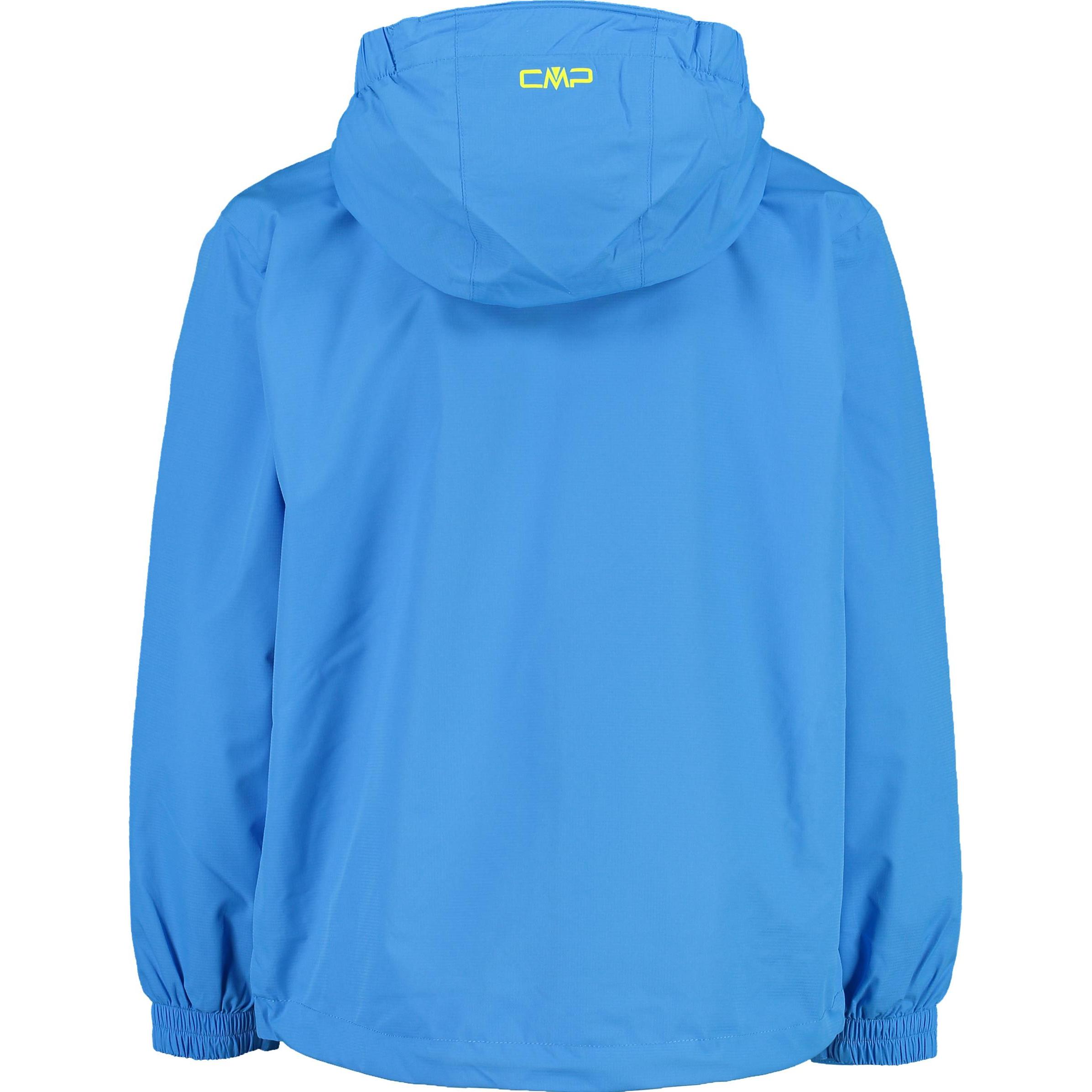 Thumbnail - CMP Campagnolo, Unisex, Jacke, Boys Rain Hoodie (128), Blau, 128