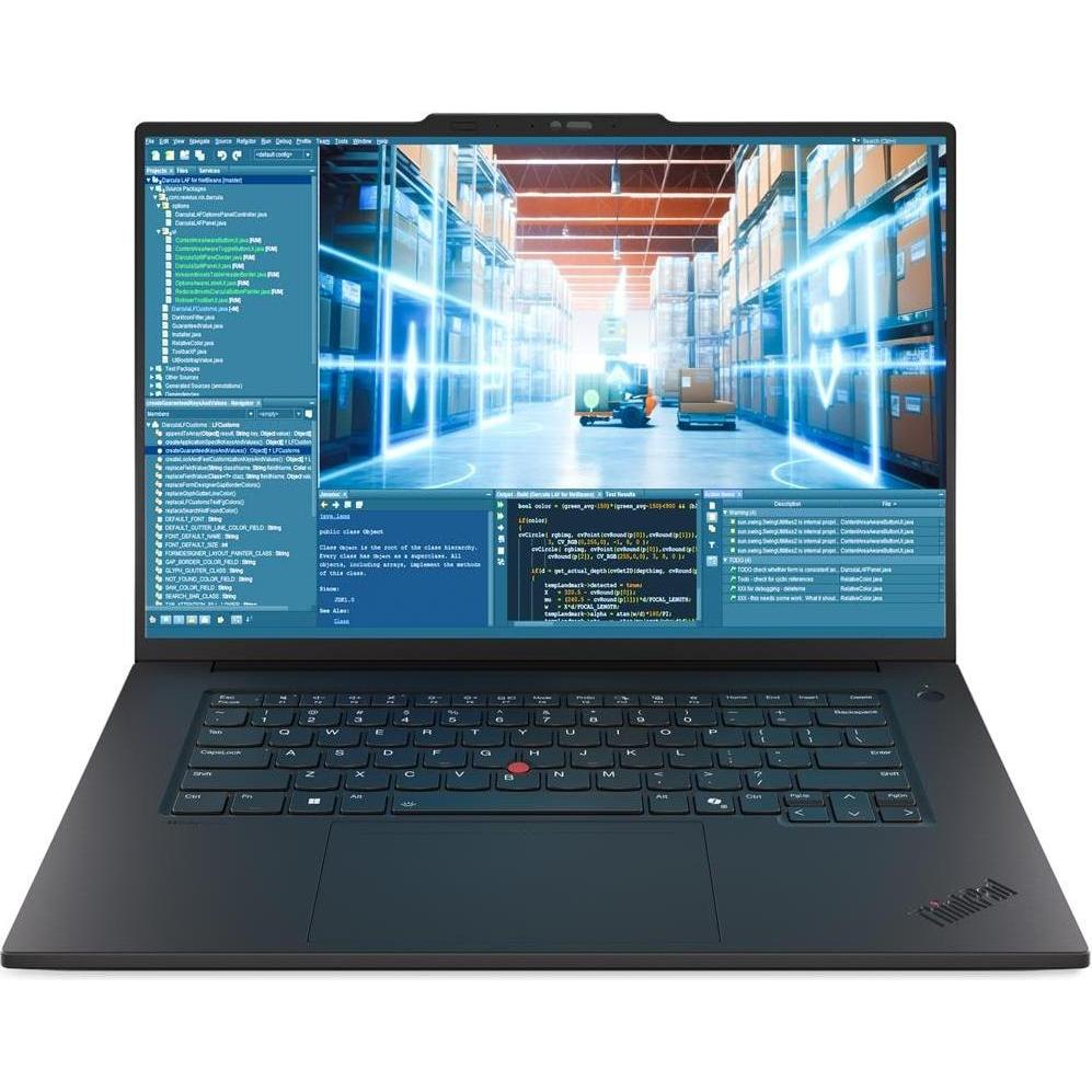 Lenovo ThinkPad P1 Gen 8 (16", 1000 GB, 32 GB, Englisch International), Notebook, Schwarz