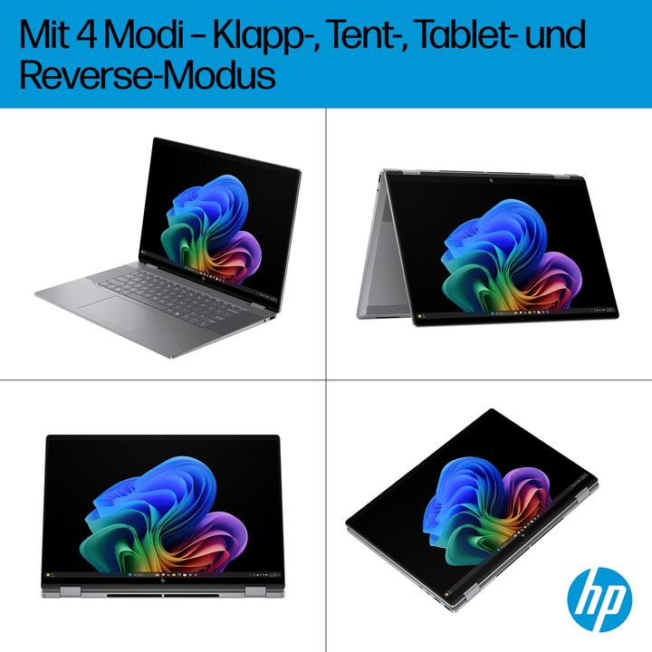 Produktbild HP OmniBook X Flip 16-ar0052ng AMD Ryzen™ AI 5 340 Next Gen AI Notebook 40,6 cm (16"") (15.98", AMD Athlon II P340, 16 GB, 512 GB, DE)