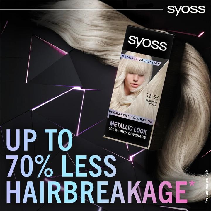 Produktbild Syoss Permanent Coloration Hair Dye 12-53 Platinium Pearl (12-53)
