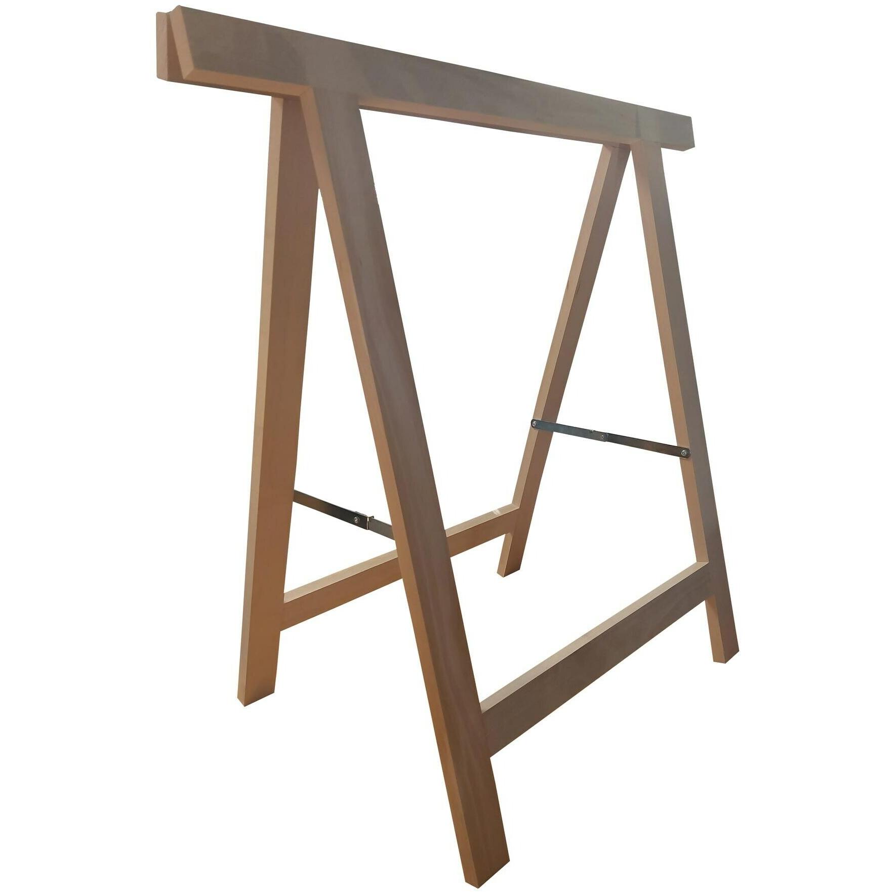 Holz Zollhaus, Werkbank + Arbeitsbock, Malerbock (75 cm, 75 cm)