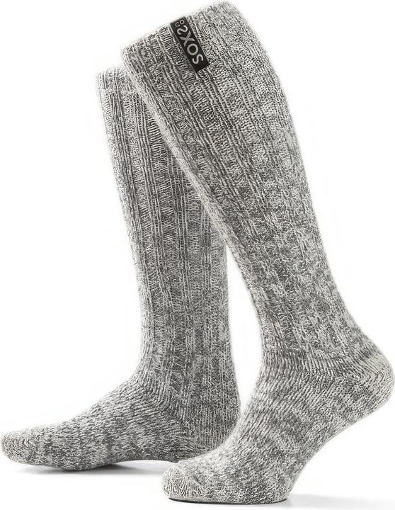 Produktbild Soxs Graue Wolle Damen- & Herrensocken Jet Black, Kniesocke (Einzelpack, 37, 40 - 41, 38 - 39)