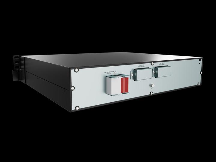 Actual product image Vertiv GXE3-EBC72VRT2U, External battery cabinet, Rack-mount, Grey, 2U, GXE3-3000IRT2UXL, 438 mm