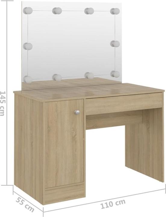 Image du produit vidaXL Schminktisch (110 x 55 x 55 cm)