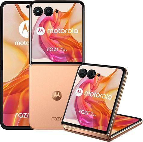 Actual product image Motorola Razr 50 Ultra (512 GB, Peach Fuzz, 6.90", SIM + eSIM)