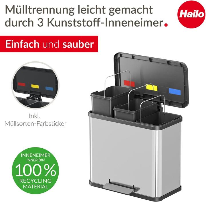 Actual product image Hailo Eco trio Plus (33 l)
