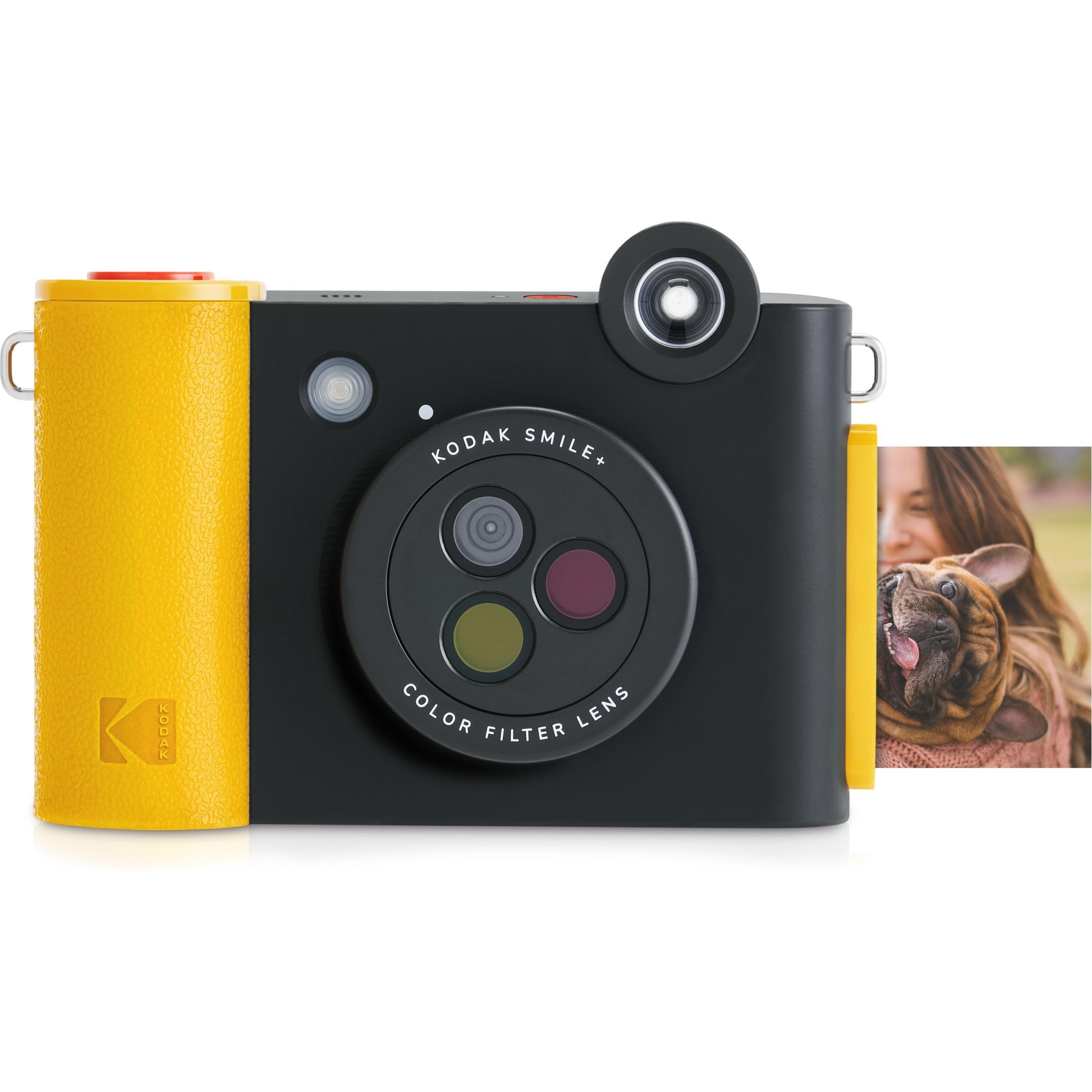 Kodak Smile+, Sofortbildkamera, Schwarz, Gelb