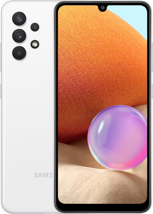 Image du produit Samsung Galaxy A32 (128 Go, Blanc, 6.40", Double SIM, 4G)