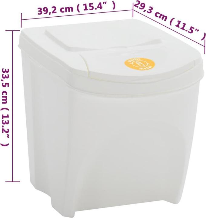Immagine prodotto vidaXL Mülleimer (25 l)