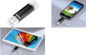 Actual product image Hama Laeta Twin (64 GB, Micro USB, USB 3.0, USB-A)