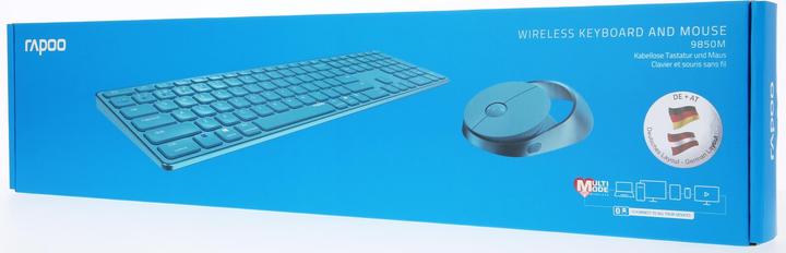 Actual product image Rapoo 9850M DE-Layout, blau (Germany, Wireless)