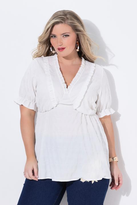 Produktbild Miamoda Bluse, A-Linie, Rüschen, Halbarm (56)