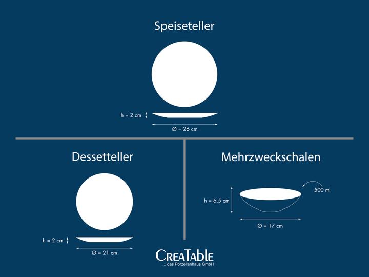 Actual product image CreaTable Valencia (18 pcs.)