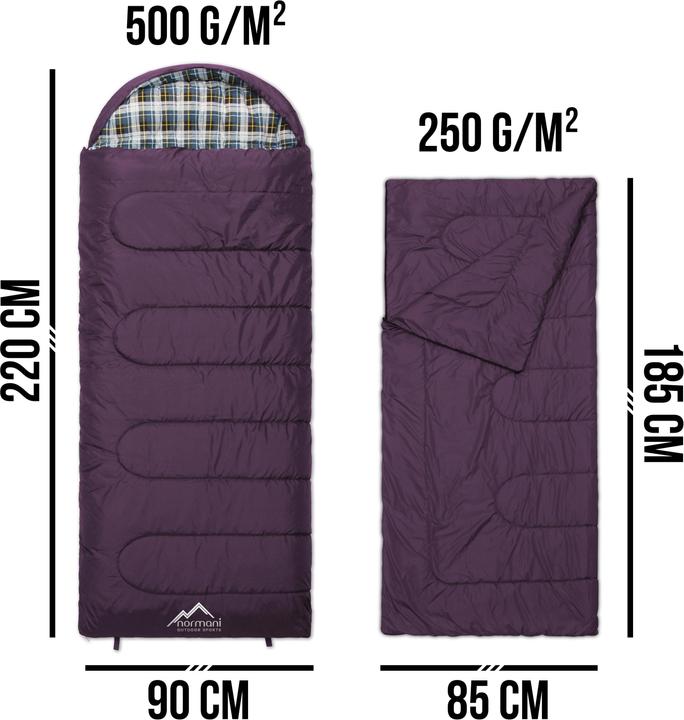 Actual product image Normani 4-in-1 sleeping bag Antarctica - 415 (220 cm)