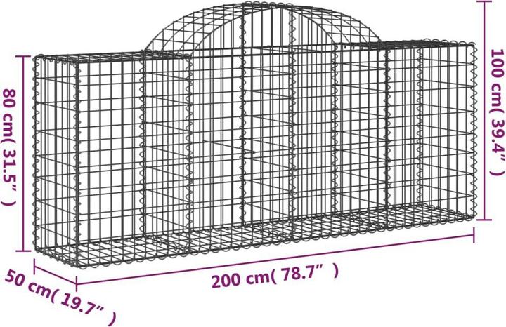Produktbild vidaXL Gabionenkorb