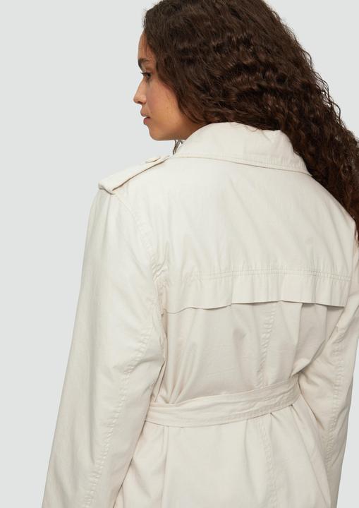 Immagine prodotto S.Oliver Outdoor-Jacke Kurzer Trenchcoat aus Baumwolle mit Gürtel