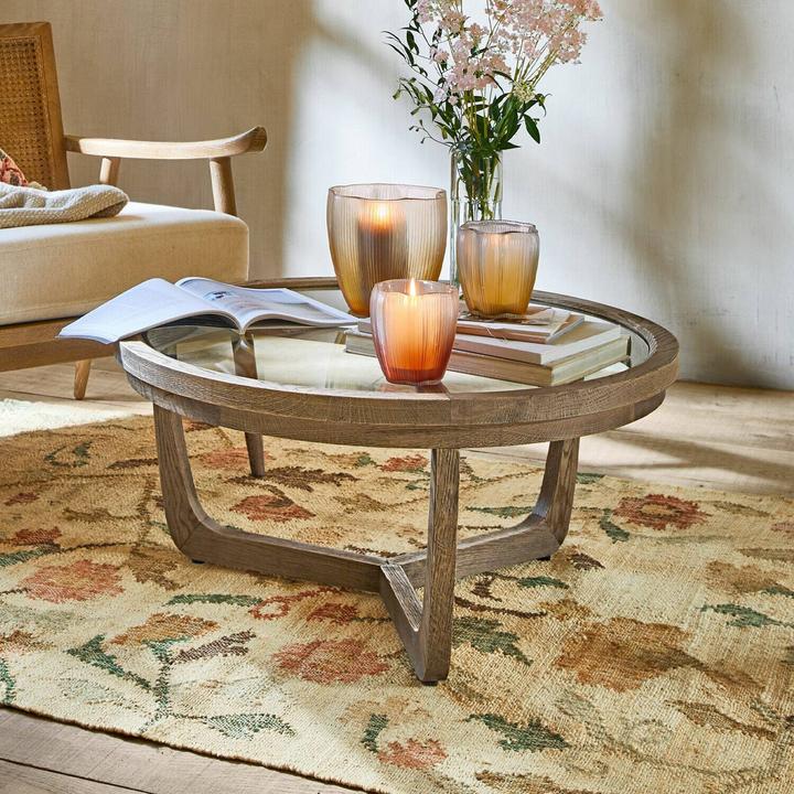 Image du produit Loberon Table basse Gradn Enclos marron/clair (38 x 80 cm)