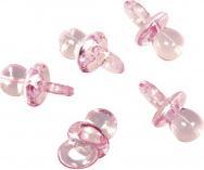 Actual product image Rayher Plastic pacifiers, baby pink, 10 pieces (10 x)