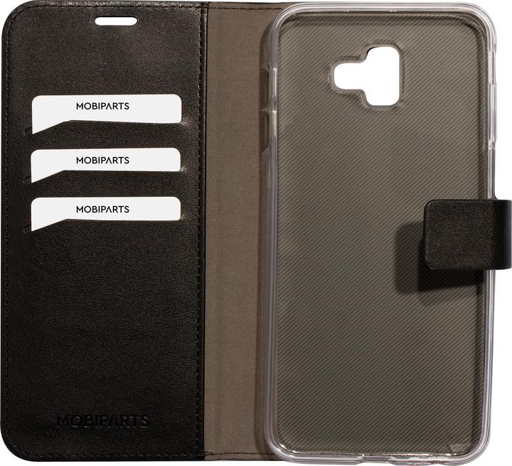 Actual product image Mobiparts Classic Wallet Case Samsung Galaxy J6 Plus (2018) Black (Samsung Galaxy J6 (2018))