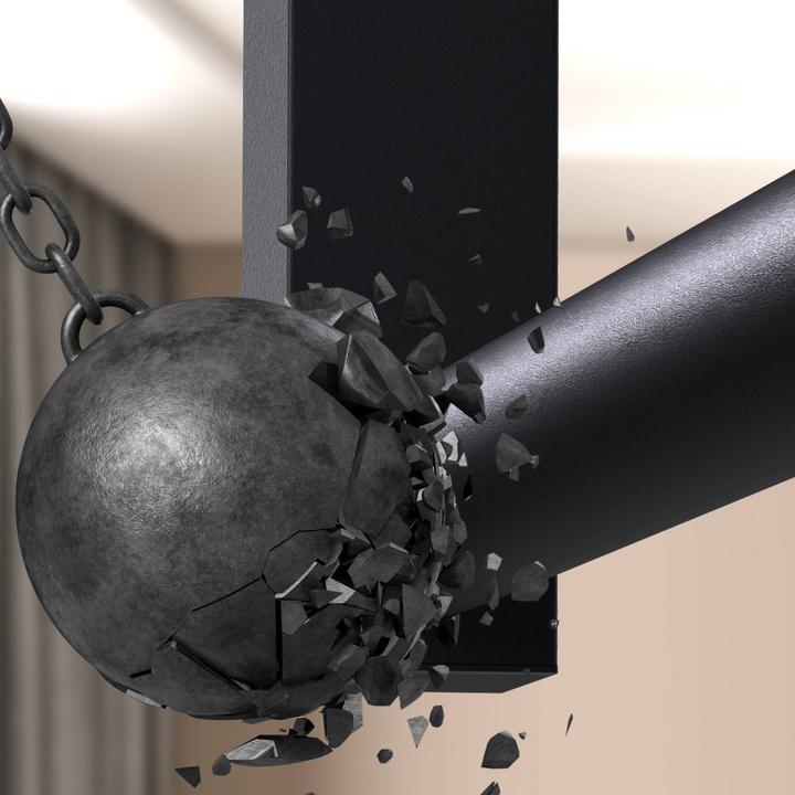 Produktbild CLP Kleiderstange Fenton aus Metall für Deckenmontage