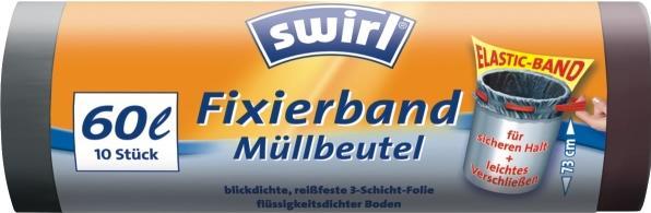 Produktbild Swirl Fixierband Müllbeutel (10 x, 60 l)