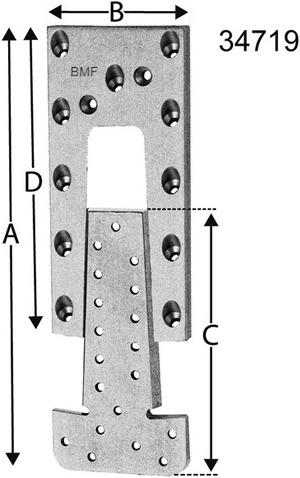 Productafbeelding Simpson Sst Fitting connector (Ronde houtverbinding, 1 Pcs.)