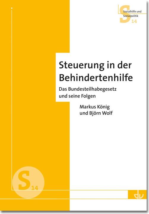 Produktbild Steuerung in der Behindertenhilfe (Deutsch, Björn Wolf, Markus König, 2017)