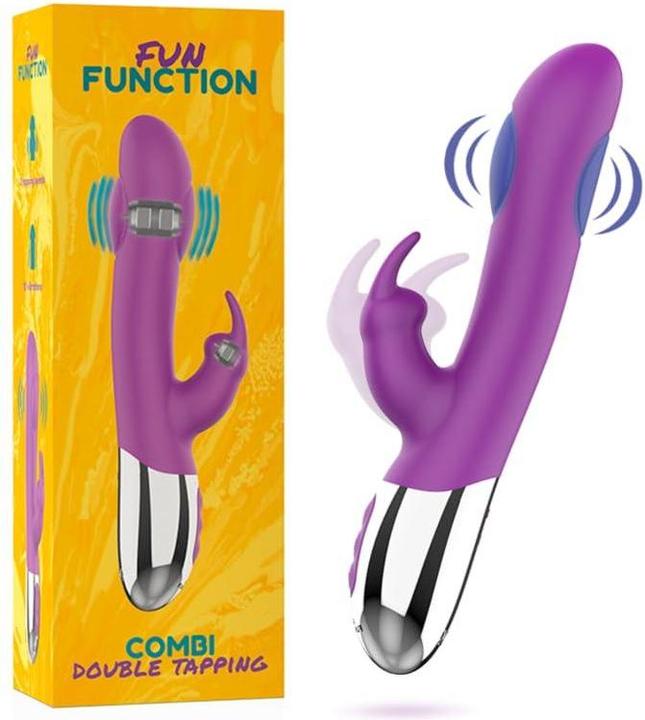 Actual product image Fun Function Rabbit Vibrator "Combi Double Tapping