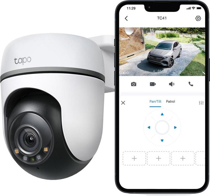 Productafbeelding TP-Link Buiten Pan/Tilt Wi-Fi BeveiligingscameraS (2304 x 1296 Pixels)