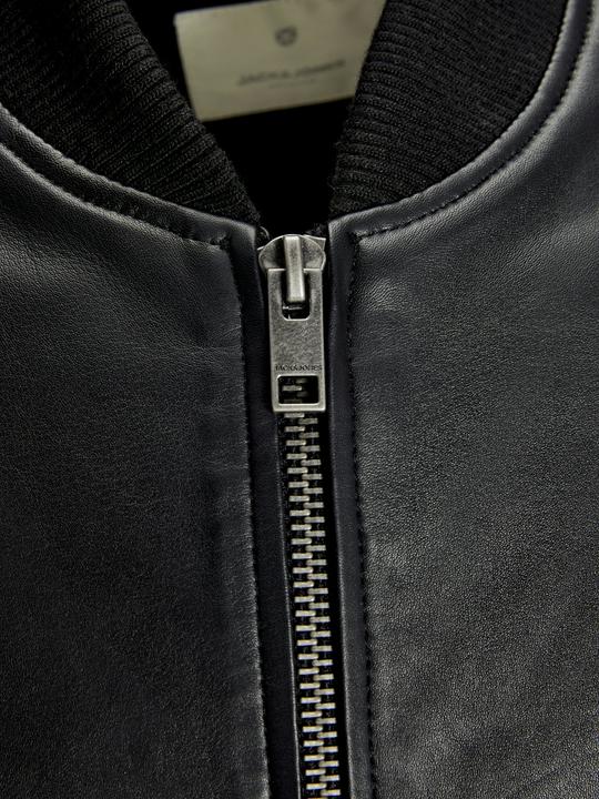 Actual product image Jack & Jones Leather Bomber Jacket (XL)