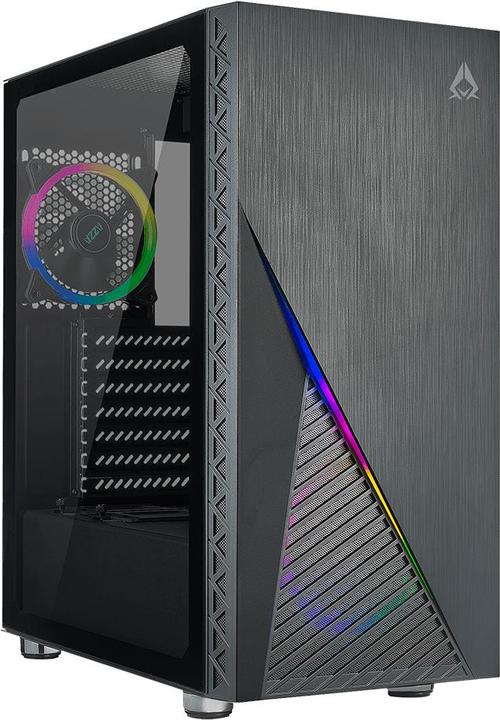 Actual product image Linkworld Zeno 350 GAMING Black SPCC 2xARGB fan (E-ATX)