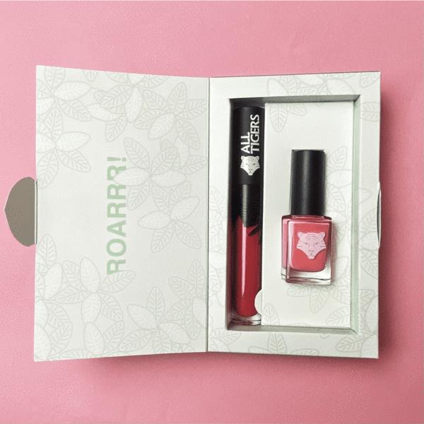 Actual product image All Tigers Gift Set - DUO PINK LIPSTICK 683 + NAIL LACQUER 193 Wild in Pink