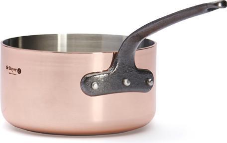 Image du produit de Buyer Inocuivre Casserole avec poignée en fonte (14 cm, Casserole, Acier inoxydable, Cuivre)