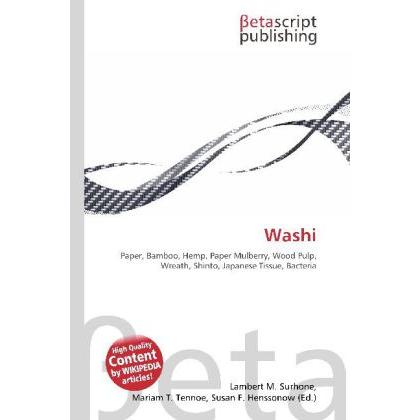 Washi, Fachbücher von Lambert M. Surhone, Miriam T. Timpledon, Susan F. Marseken