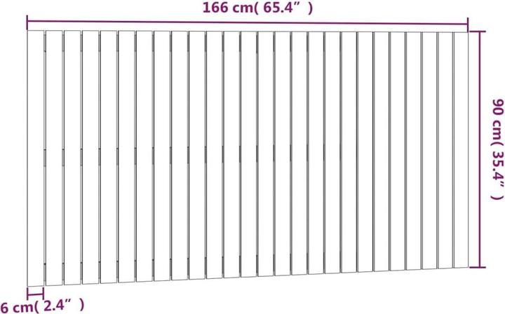 Image du produit vidaXL Wand-Kopfteil (185 x 3 x 110 cm)