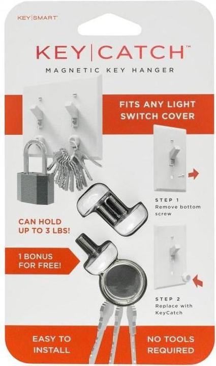 Image du produit Key Smart KeyCatch | porte-clés magnétique, à visser - pack de 3