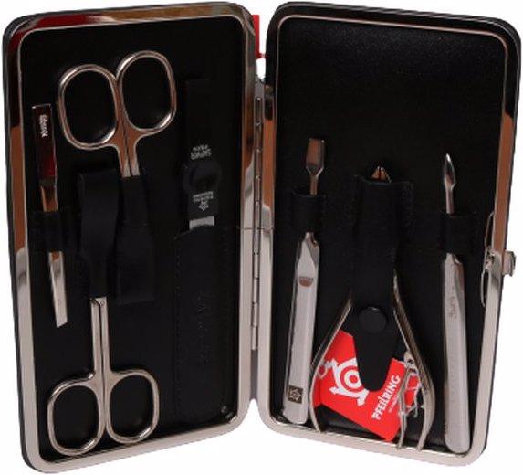 Actual product image Pfeilring Manicure case 7 pieces sz frame, cowhide, nickel filling