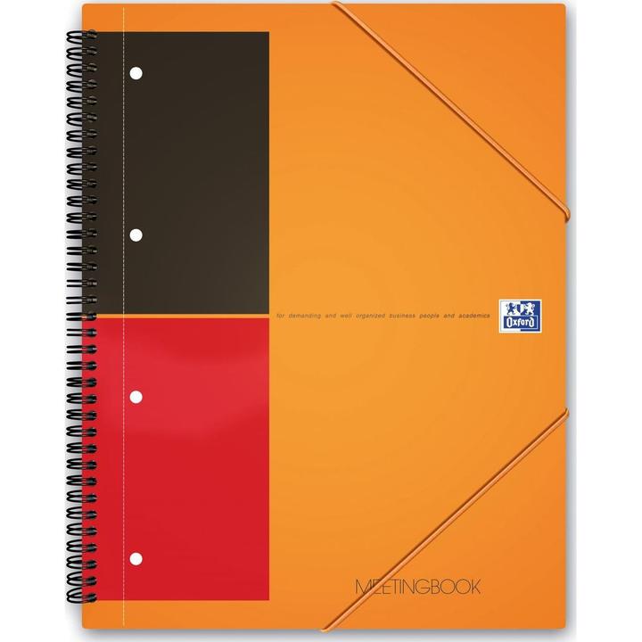 Image du produit Oxford Meetingbook (A4+, À rayures, Couverture souple)