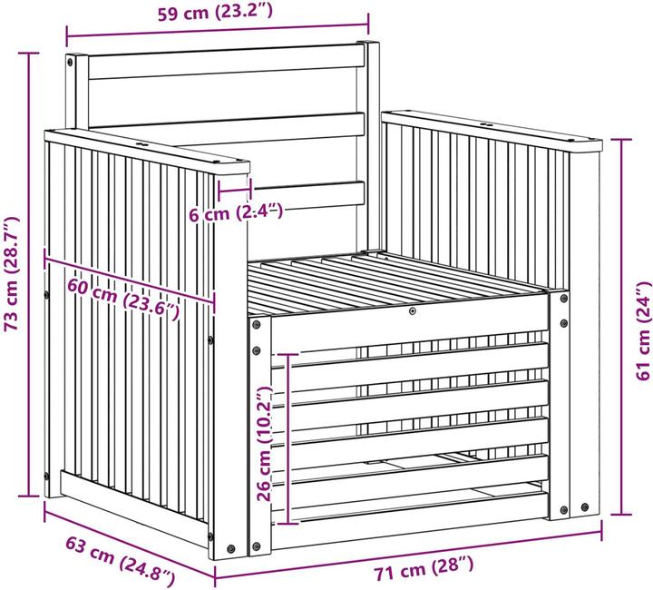 Produktbild vidaXL Outdoor-Sofa