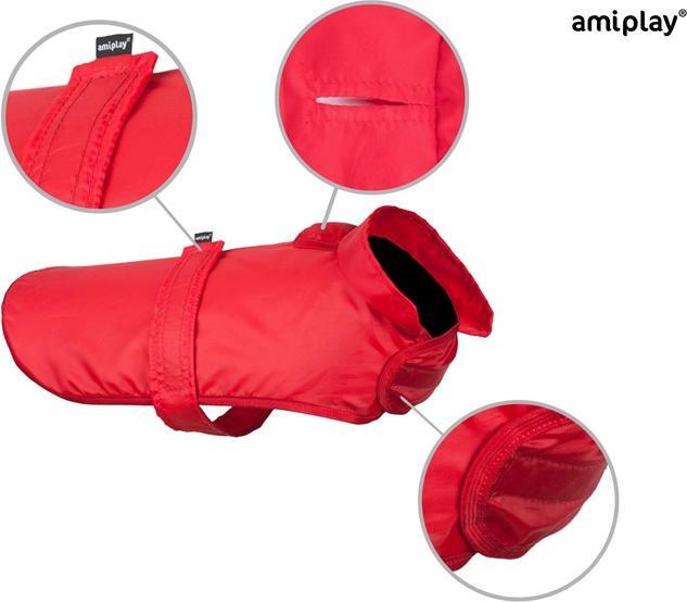 Produktbild amiplay Raincoat Bristol Chihuahua 23cm Red (Hunderegenmantel)