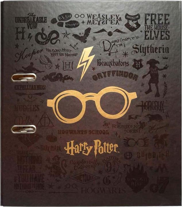 Produktbild Ordner Harry Potter Brille 28.5 cm, Dunkelbraun (1 Stk.)