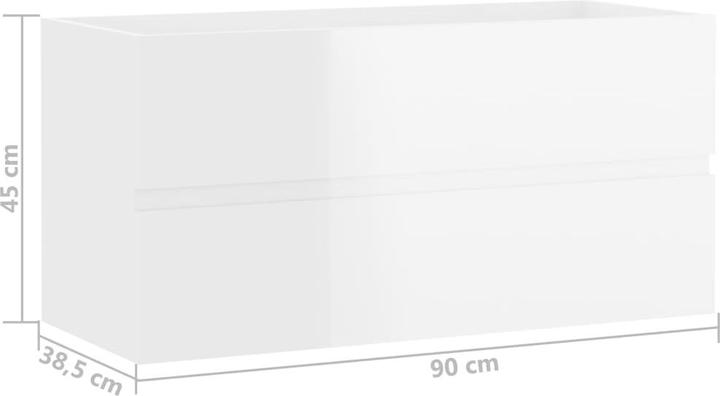 Actual product image VidaXL Bathroom Cabinet (90 x 38.5 x 45 cm)