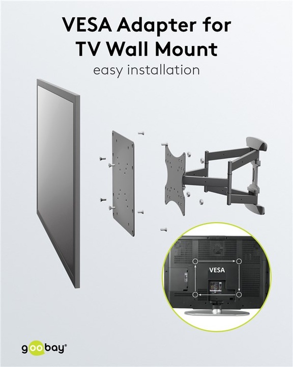 Immagine prodotto Goobay Adattatore Vesa (Muro, 81", 30 kg)