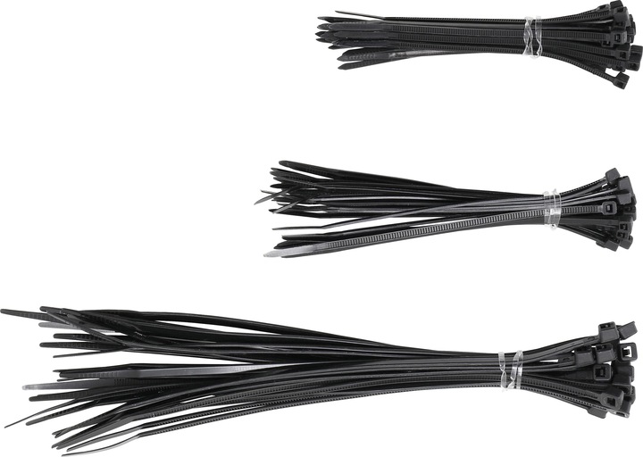 Actual product image BGS Cable tie assortment (Plastic cable ties, 200 mm, 75 pcs.)