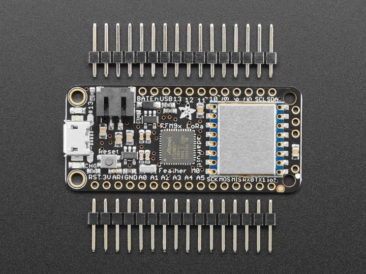 Actual product image Adafruit Feather M0 RFM96 LoRa Radio - 433MHz (Microcontroller)