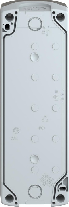 Produktbild Schneider Electric Tastergehäuse 22mm 5 Loch grau