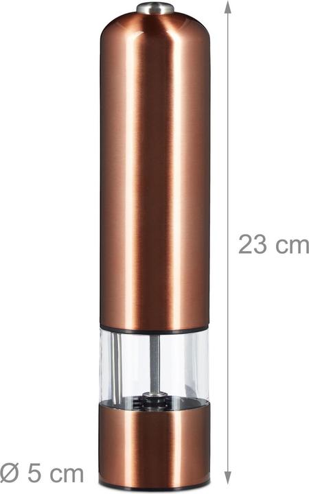 Image du produit Relaxdays Moulin à poivre électrique (Poivre, Piment, Sel marin)
